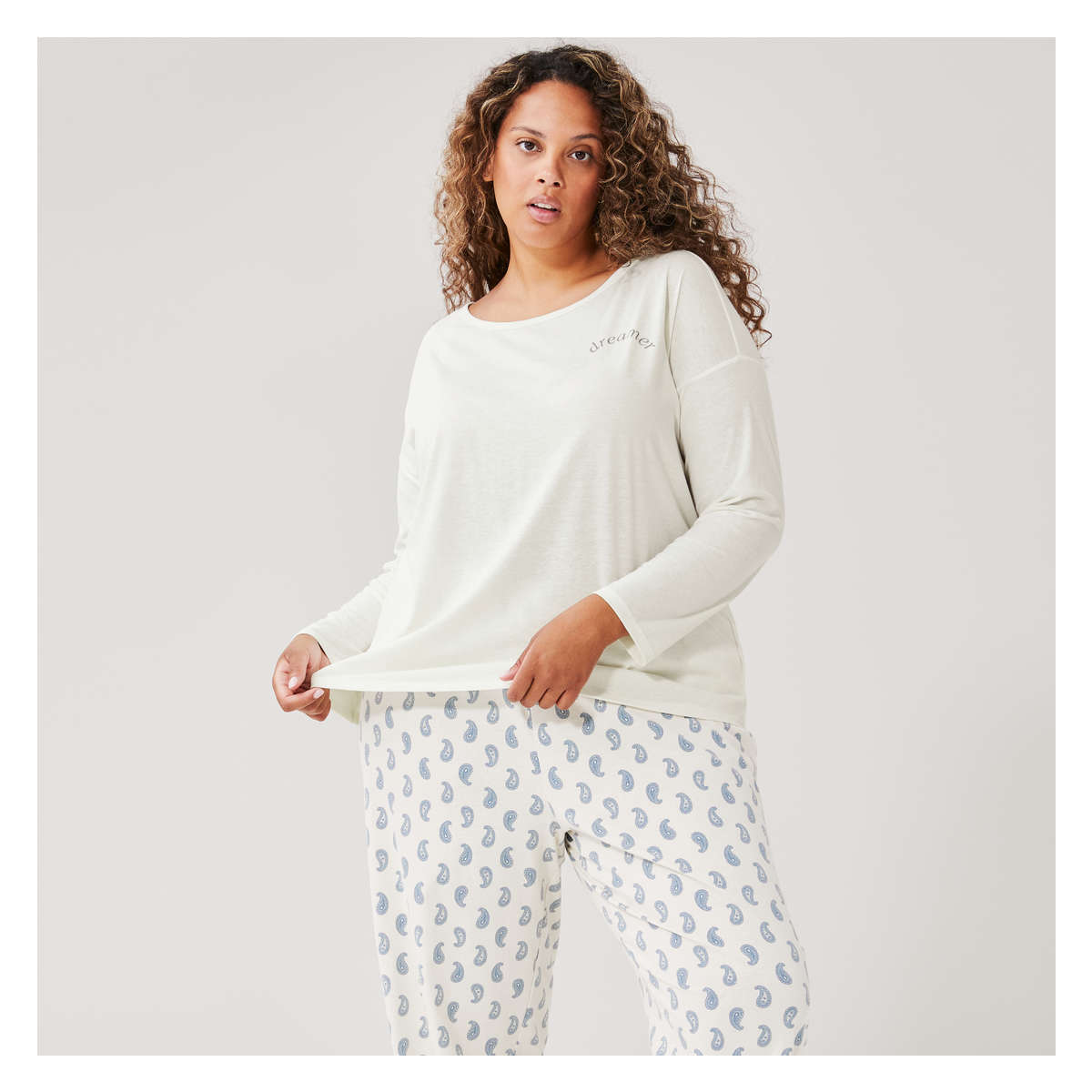 Women Pajama Pant in Off White from Joe Fresh